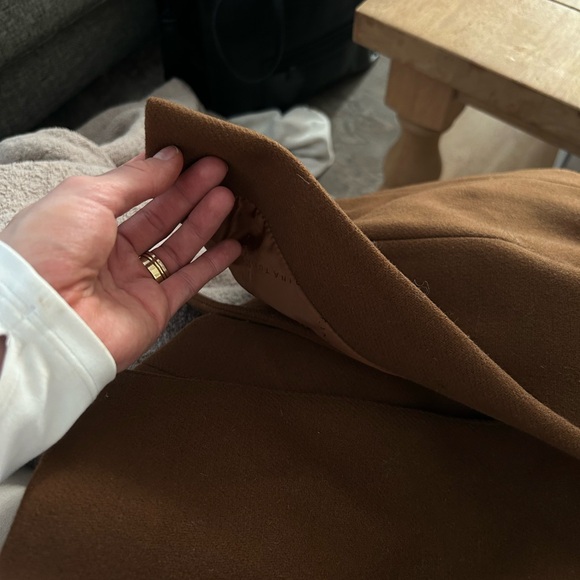 Trina Turk Wool brown tan women’s mid length pea coat size 4! - Picture 10 of 16